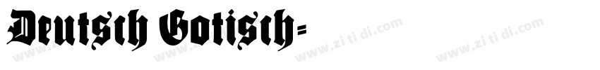 Deutsch Gotisch字体转换